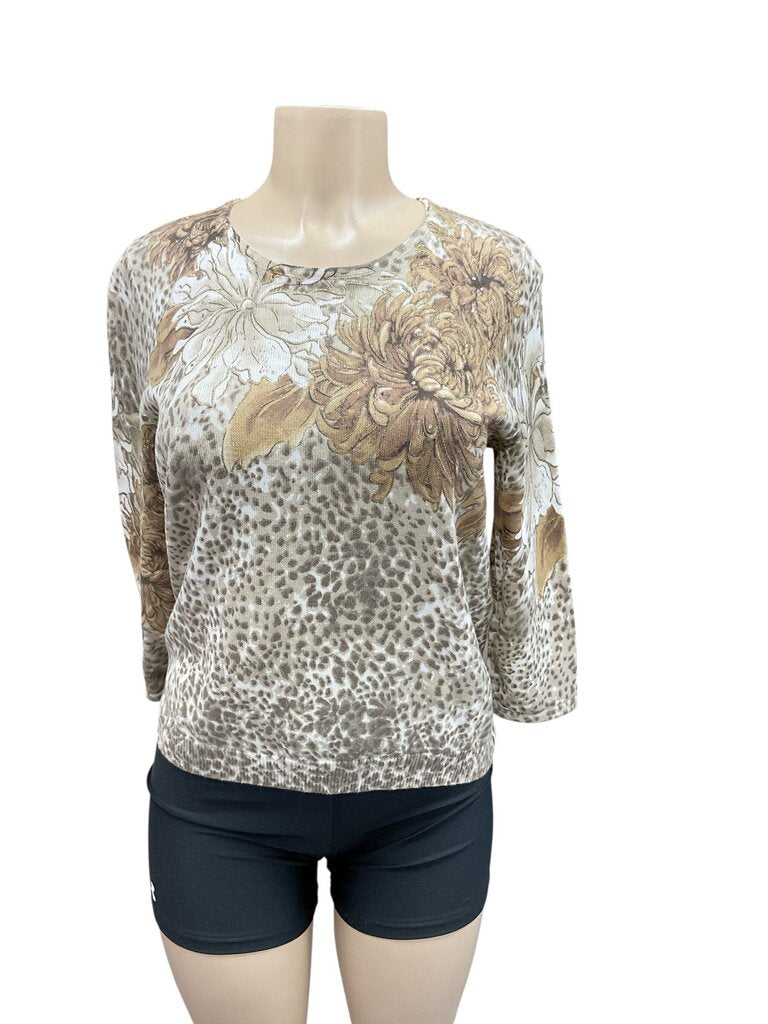 Alfred Dunner (PS) Tan/Gold Sweater