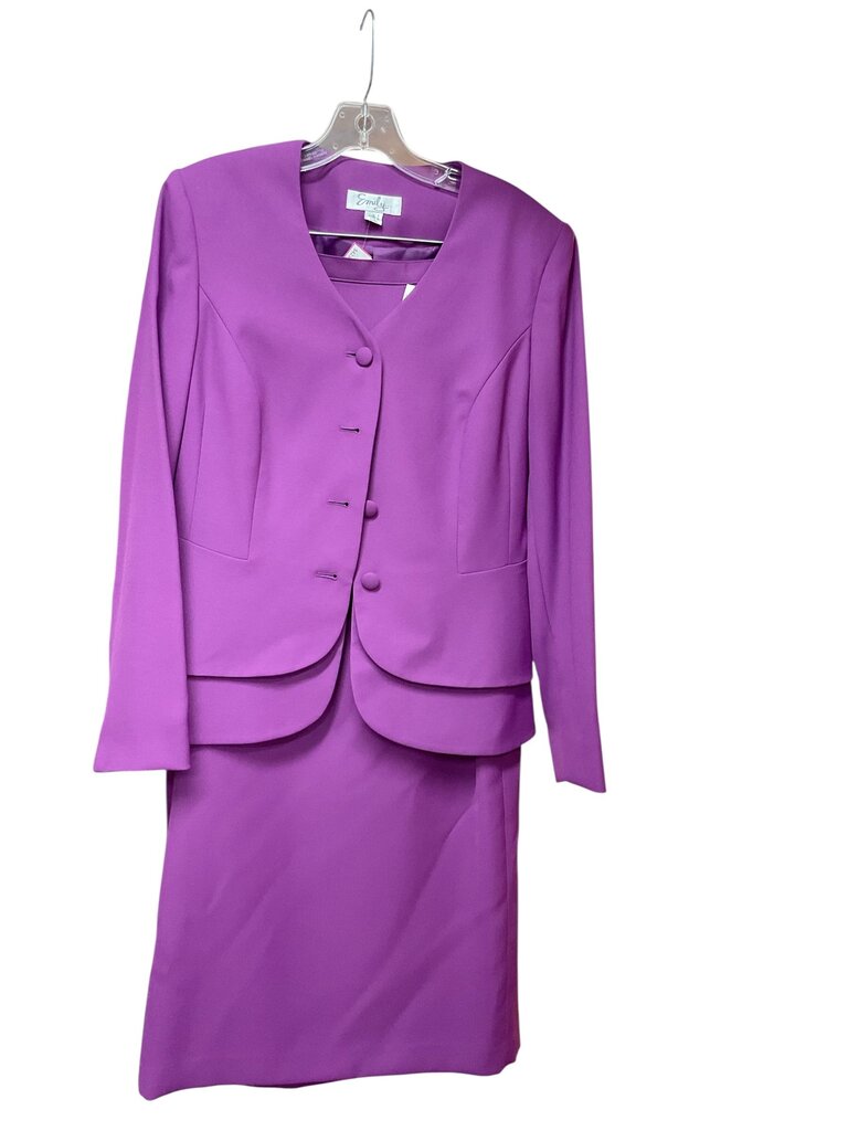 Emily (8) Purple Two Piece Suit