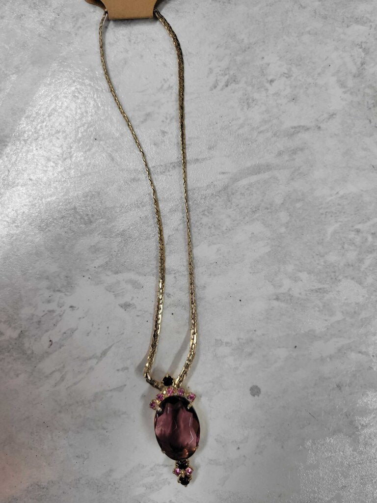 Purple Stone Necklace