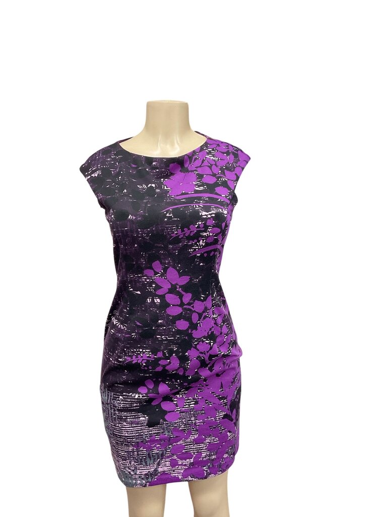 Wisp (6p) Petites Purple Printed Sleeveless Dress