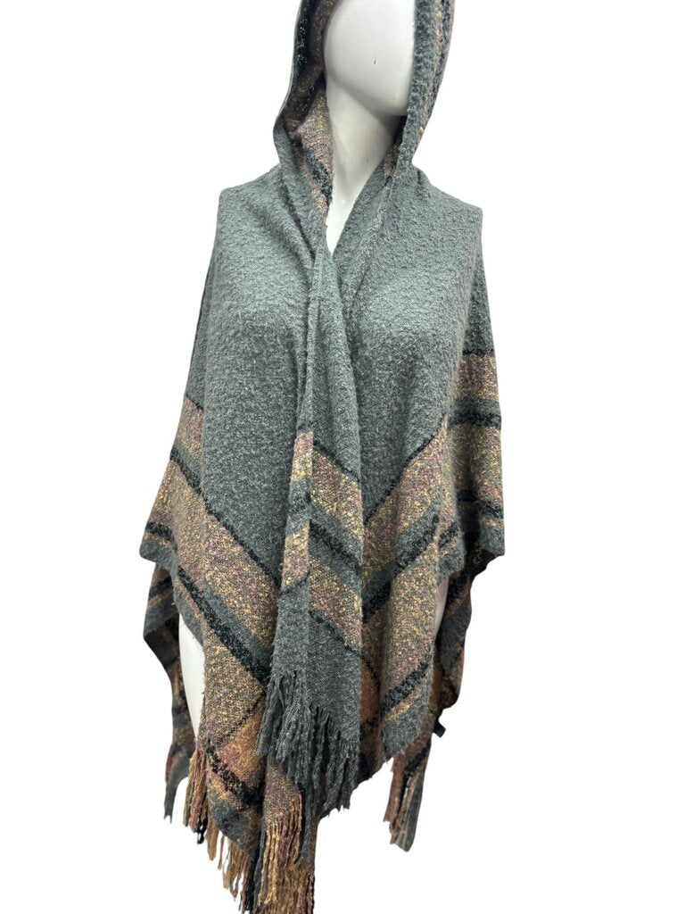 Angie (OSFM) Grey Throw Parka