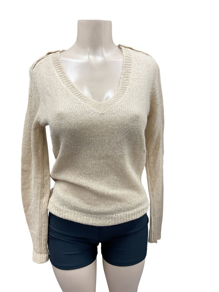 J Crew (Small) Tan V Neck Sweater L/S