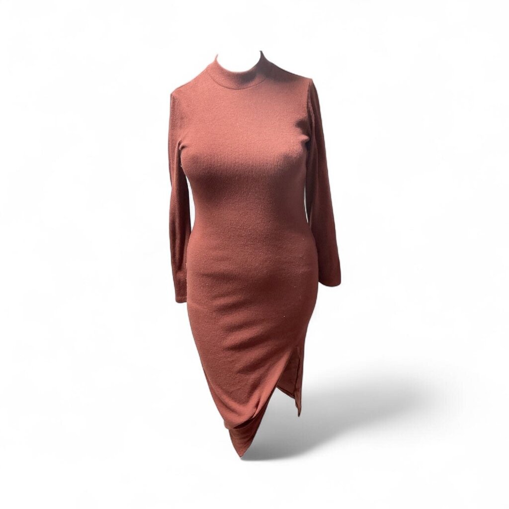 Wild (Large) Fable Rust Corduroy Dress w/slit