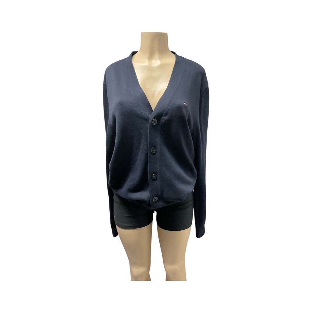 H & M (Med) Blue Oversized Button Down Cardigan