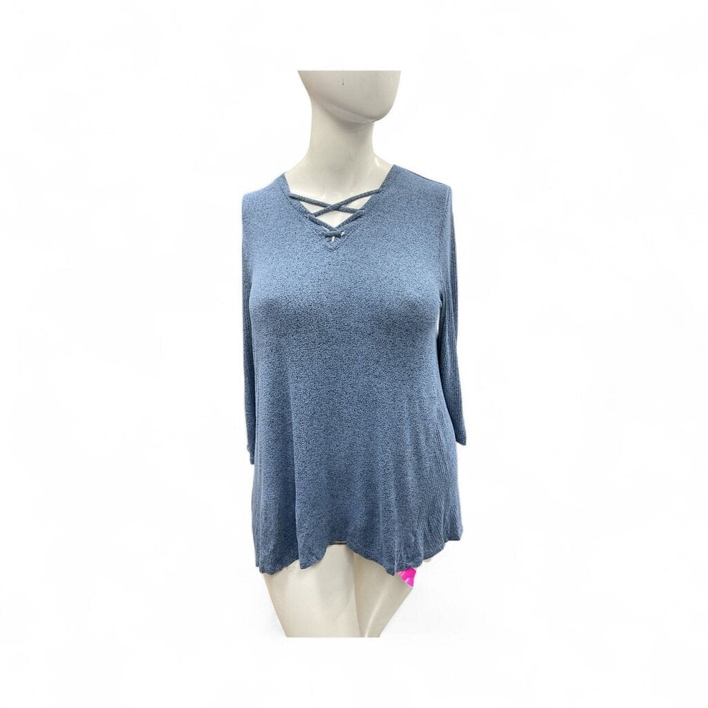 Lane (14/16) Bryant 3/4 Blue 3/4 Sleeve Top