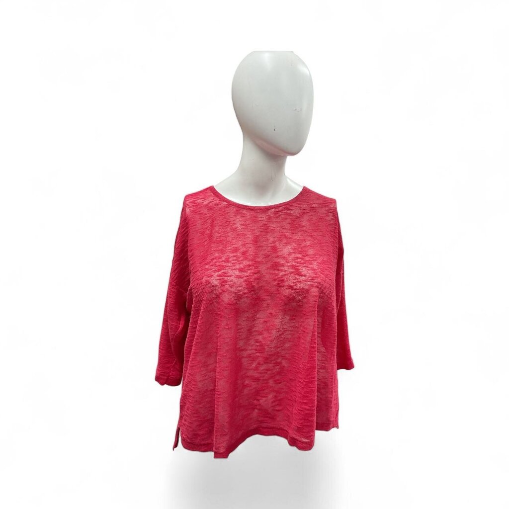 Chicos (3) Red 3/4 Sleeve Thin Sweater