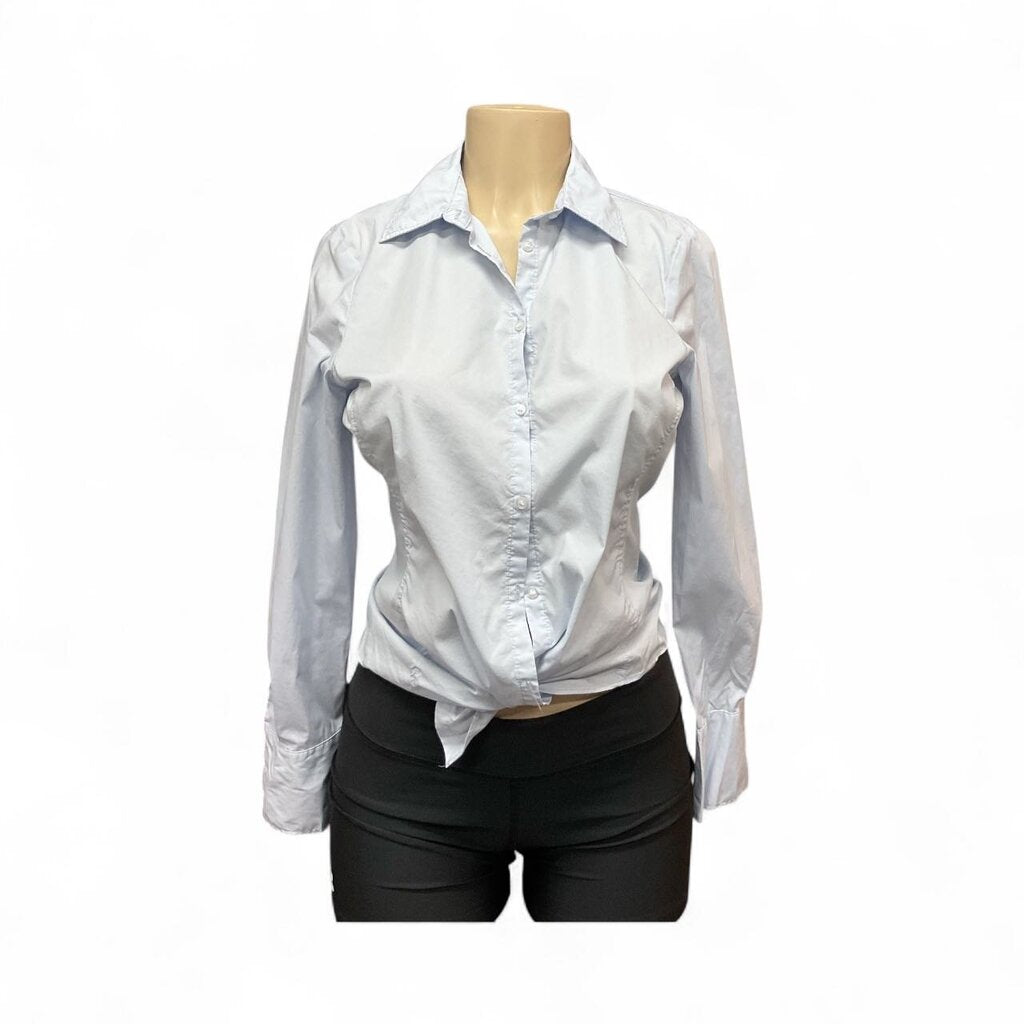 Zara (Med) Blue L/S Blouse