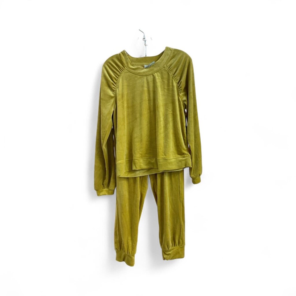 Saturday/Sunday (Small) Yellow Velour Two Piece Suit