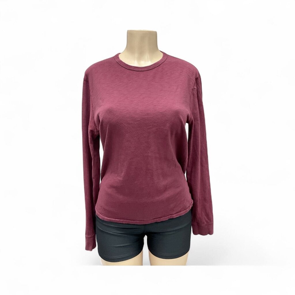 J (Small) Burgundy L/S Tee