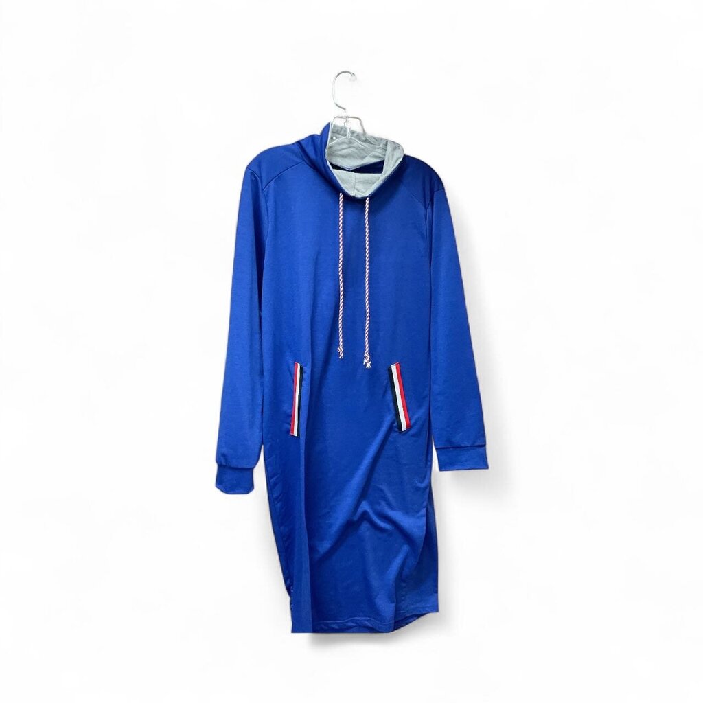 MOW blue funnel neck dress