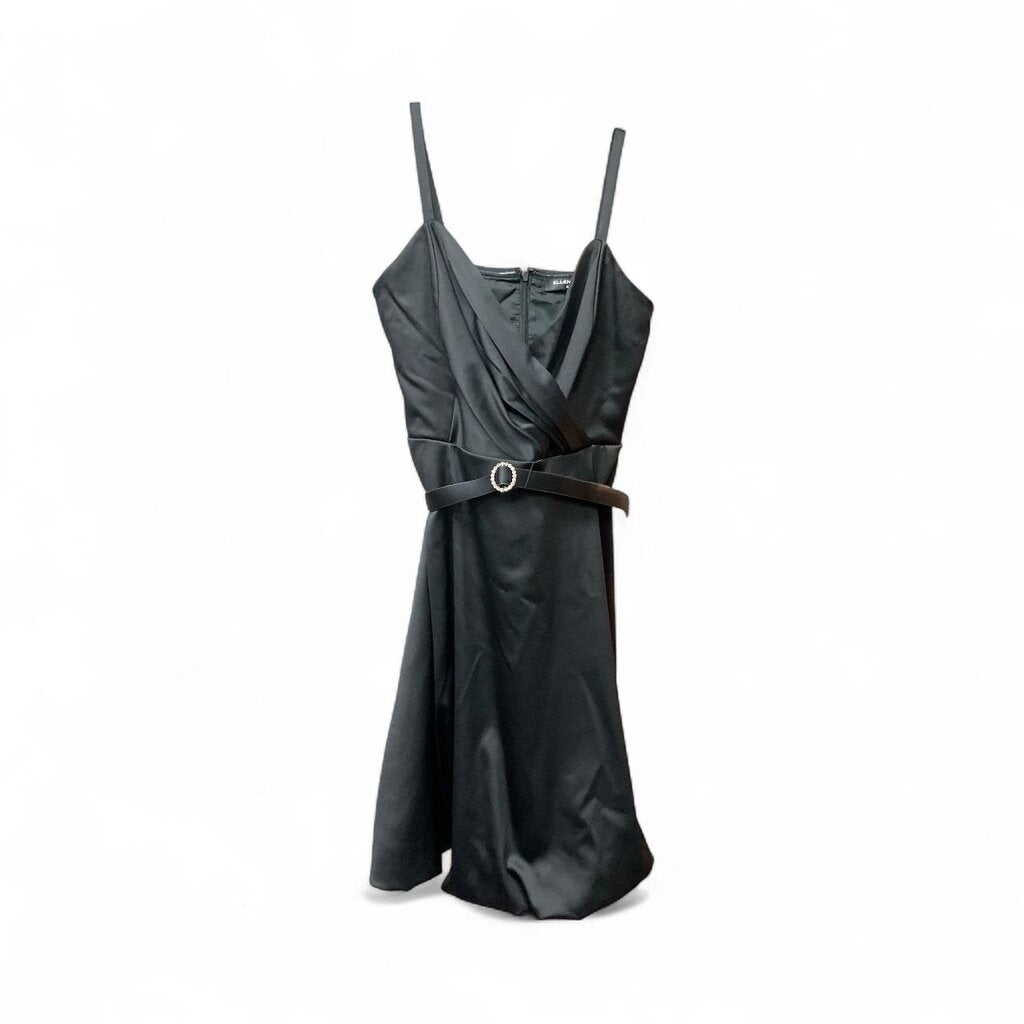 Ellen (6) Tracy Black Satin Dress
