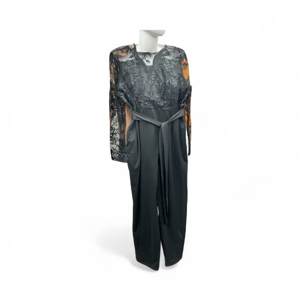 Xplus (XL) Black Lace Romper