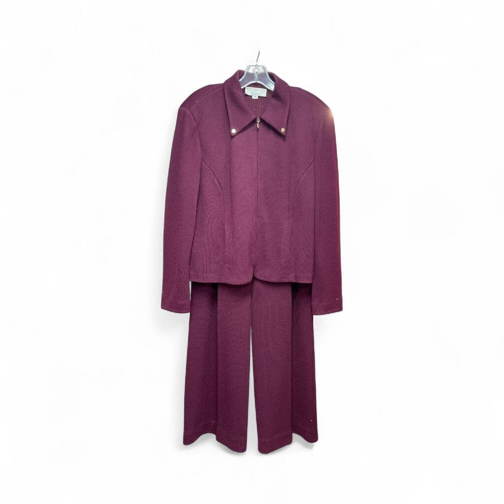 St. (14) John Collection Burgundy Pant Suit
