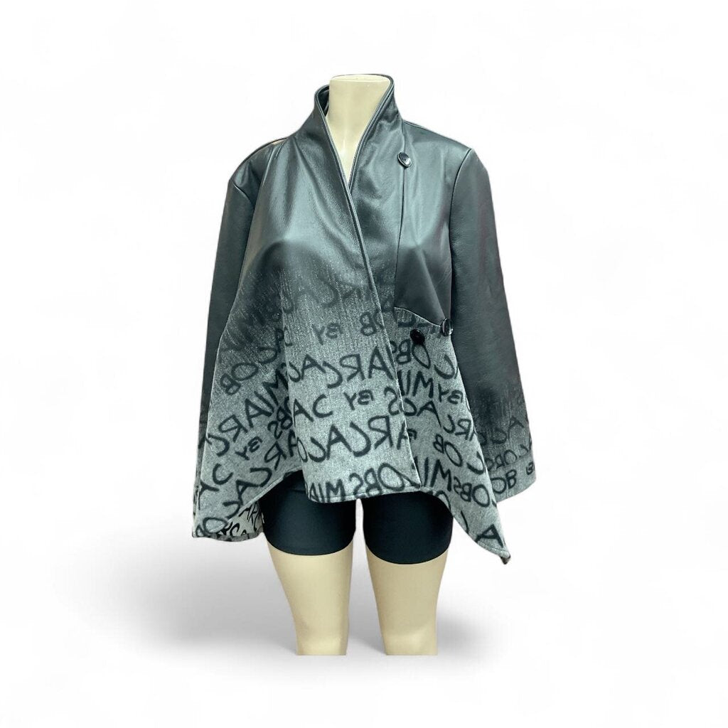 Samuel (Large) Dong Black/Grey Designer Coat F220