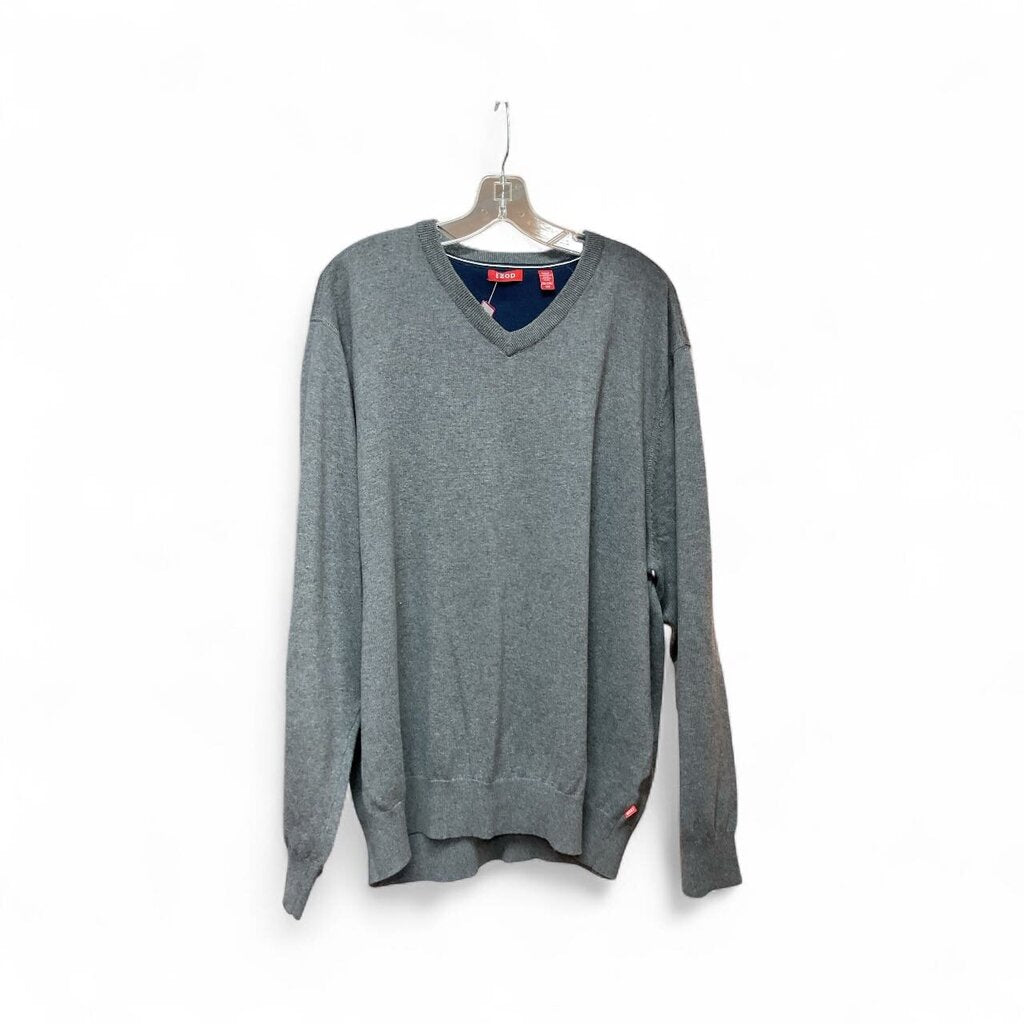 Izod (2XL) Grey V Neck Sweater