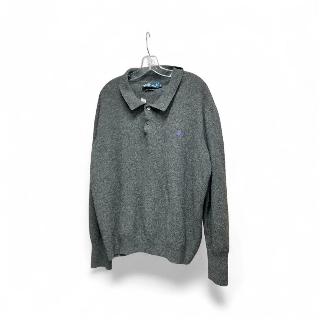 Polo (5X) Ralph Lauren Grey Wool Sweater