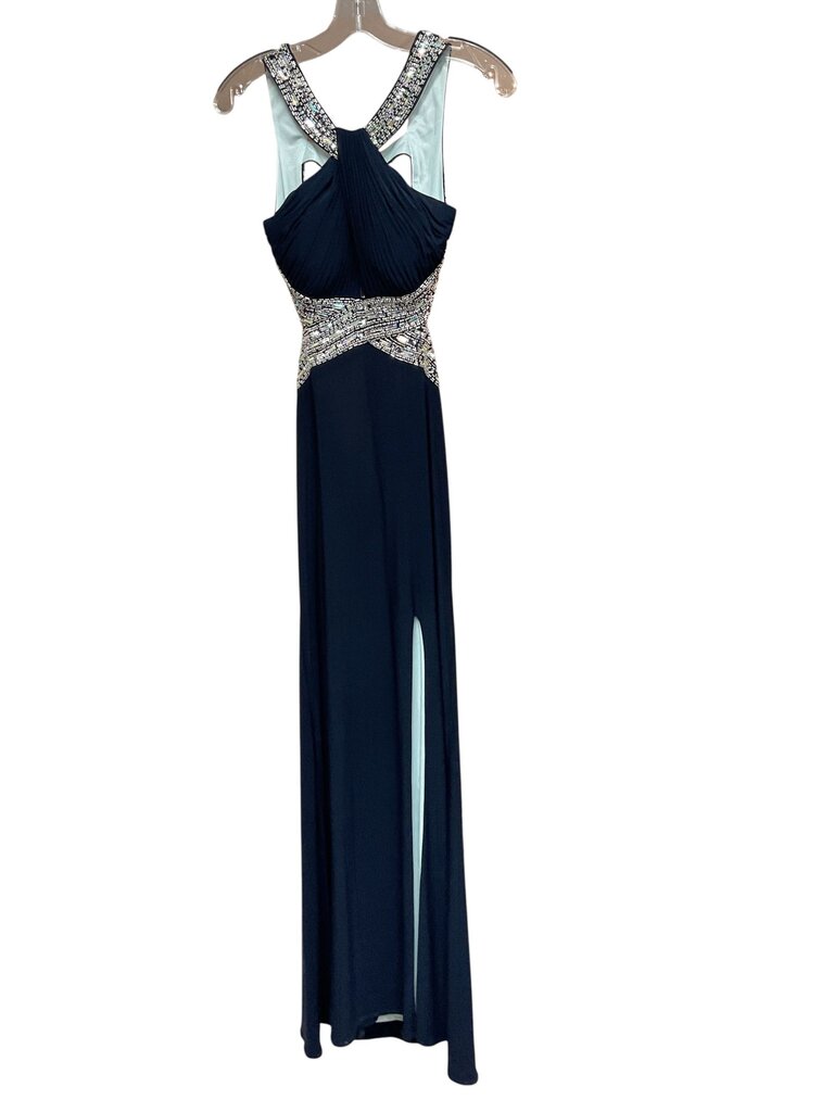 Aqua (2) Blue Bedazzled Dress Formal