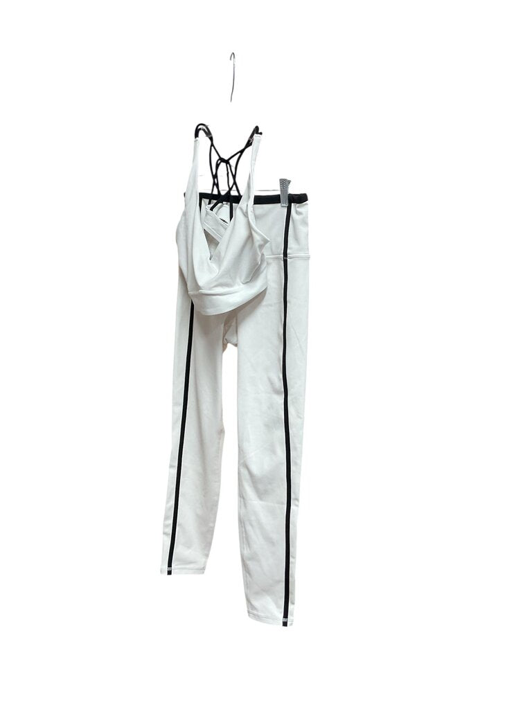 Athleta (2) White/Black Two Piece Athletic Set