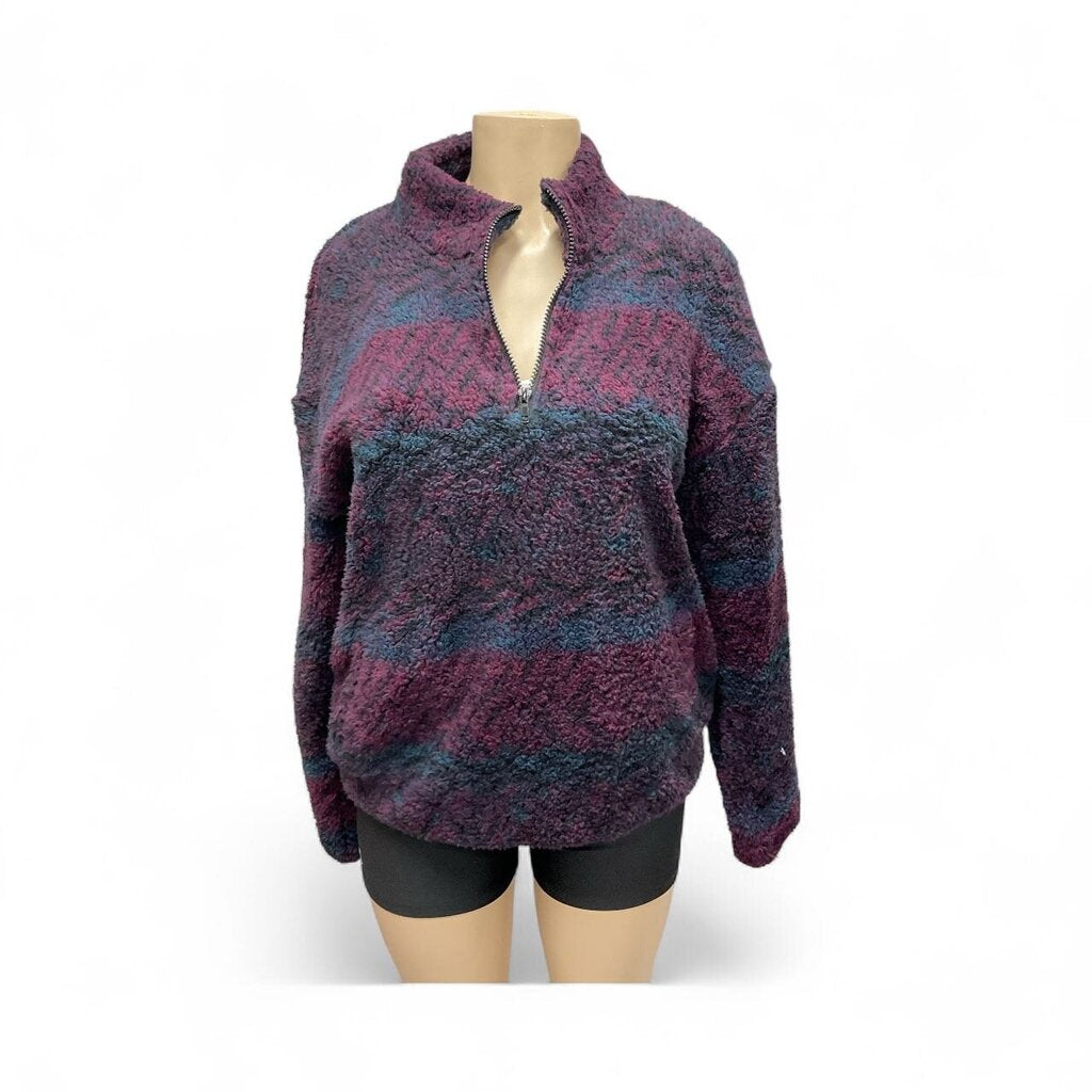 Marika (Large) Wine Fleece Sweater