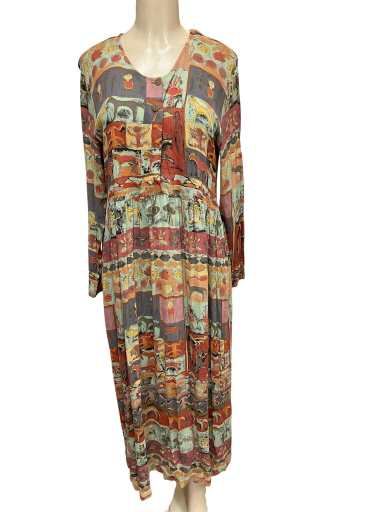 Timbuktu (Large) Station Printed Dress Long