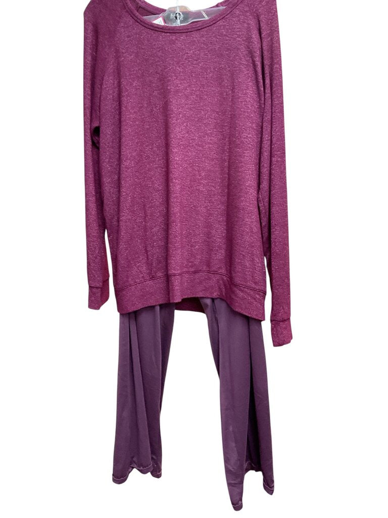 David (XL) Bitton Wine L/S Tee/Pants