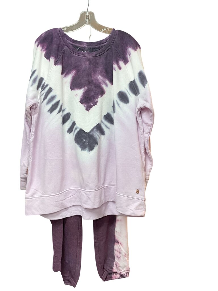 Livi (18/20) Purple Tye Die Crew neck Set