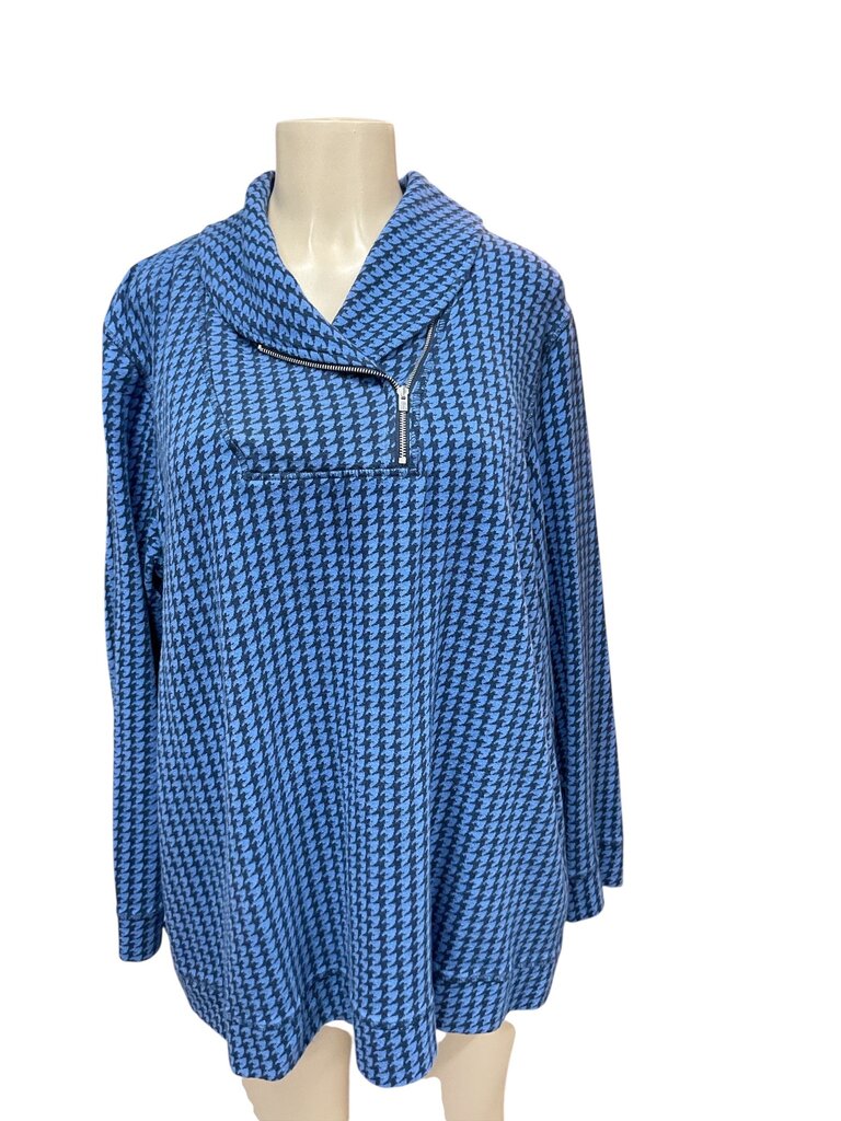 Croft (2X) and Barrow Blue Zippered Sweatshirt