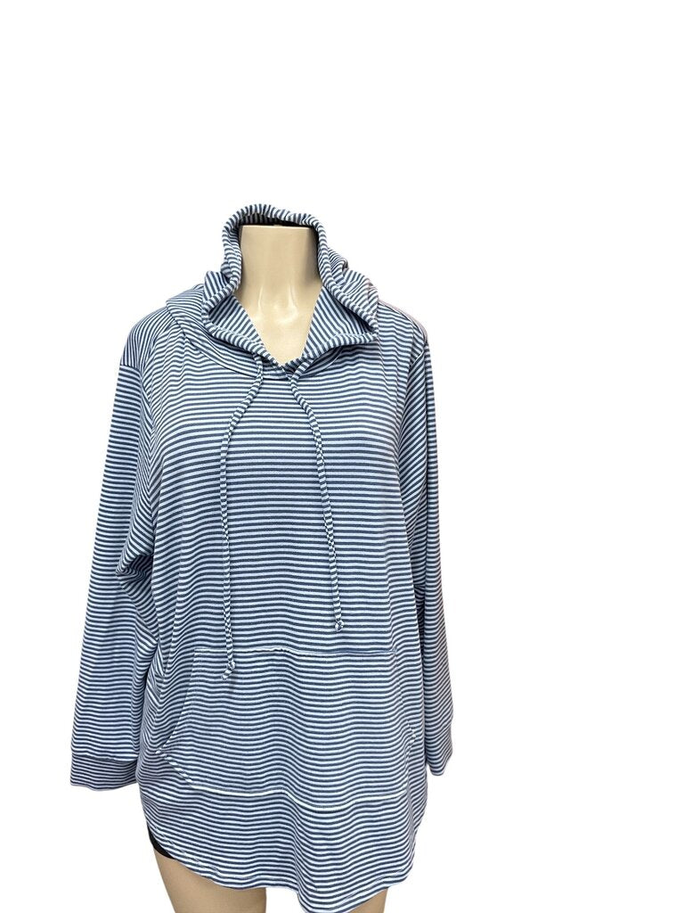 Workshop (2X) Blue Striped Shirt