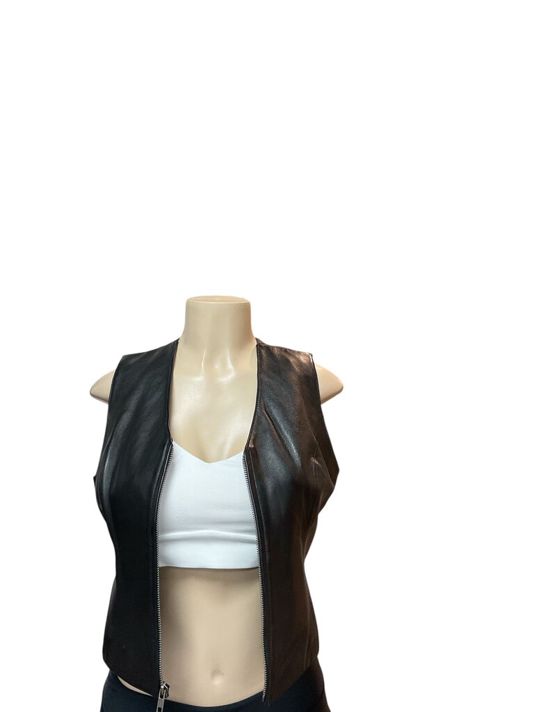 Wilson (Small) Black Leather Vest