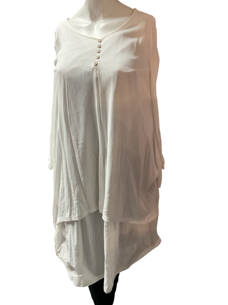 Anself (Large) White Flowy Long Dress