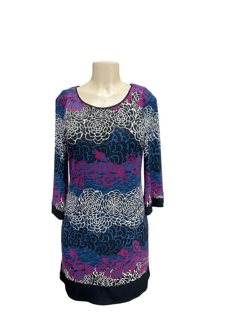 Laundry (Med) Blue/Plum/White Dress