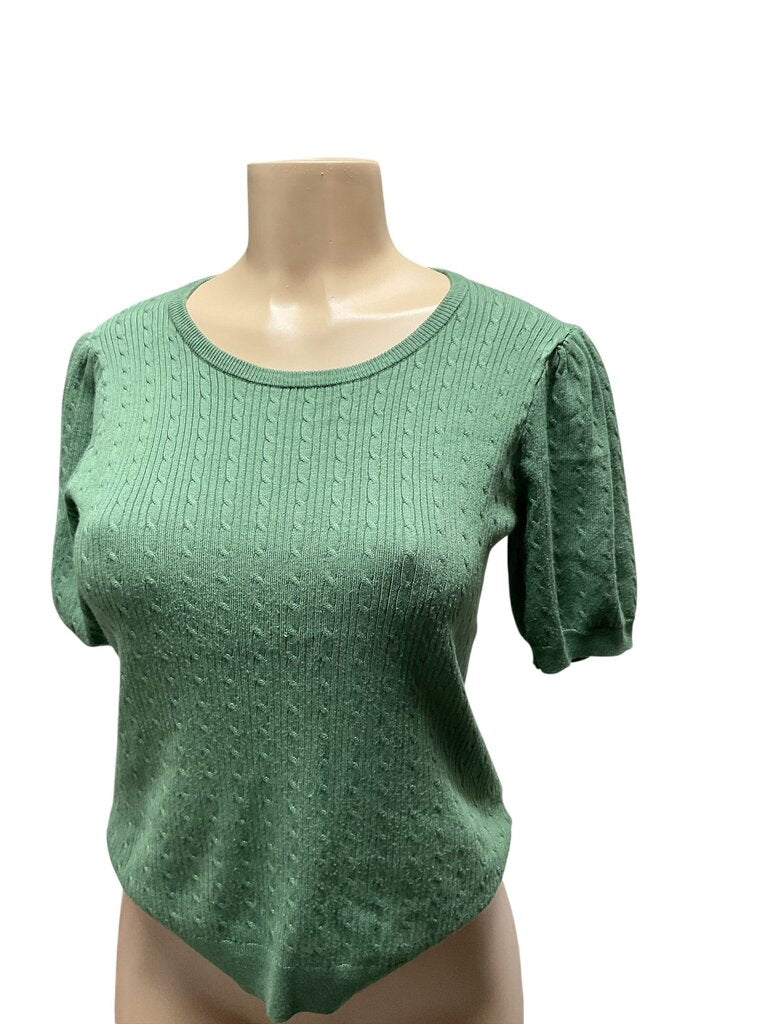 Adrianna Papell green Shortsleeve sweater blouse