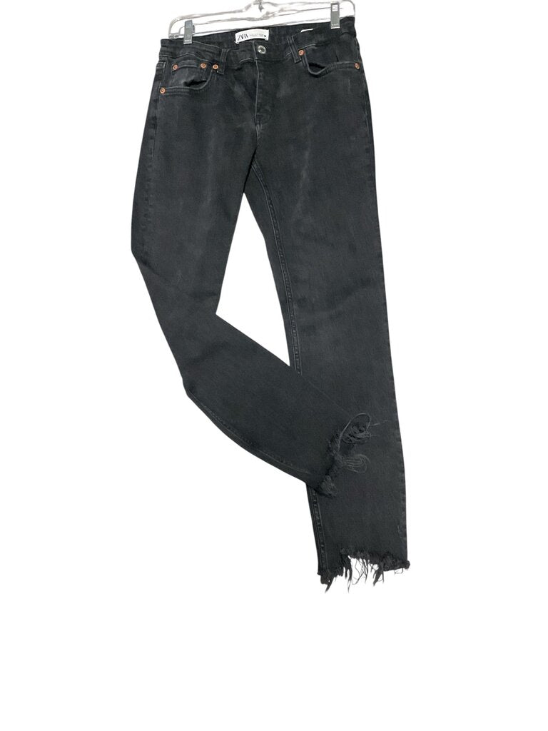 Zara Black rugged jeans