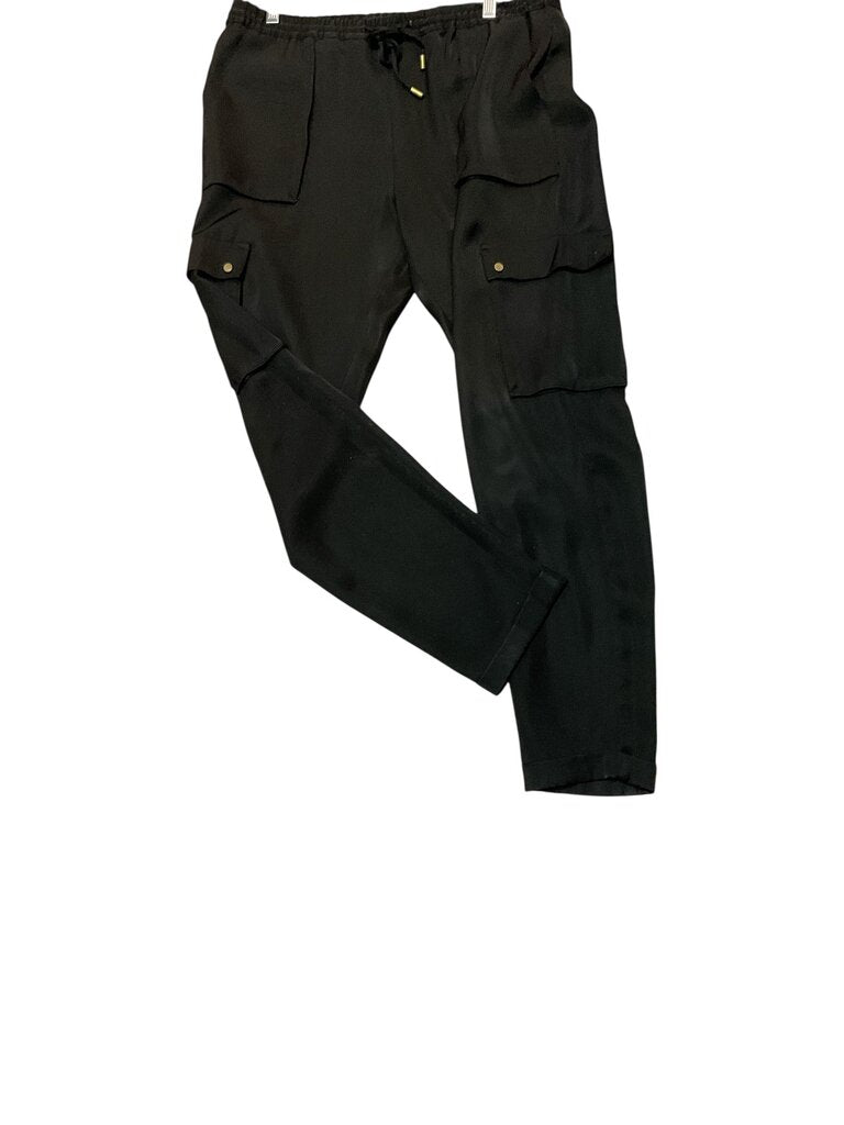 H & M (10) Black Basic Cargo Pants