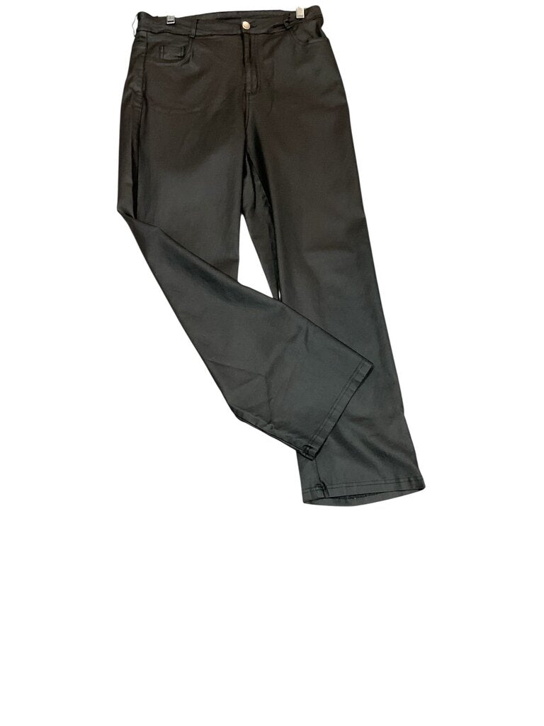MOW (XL) Black Faux Leather Pants