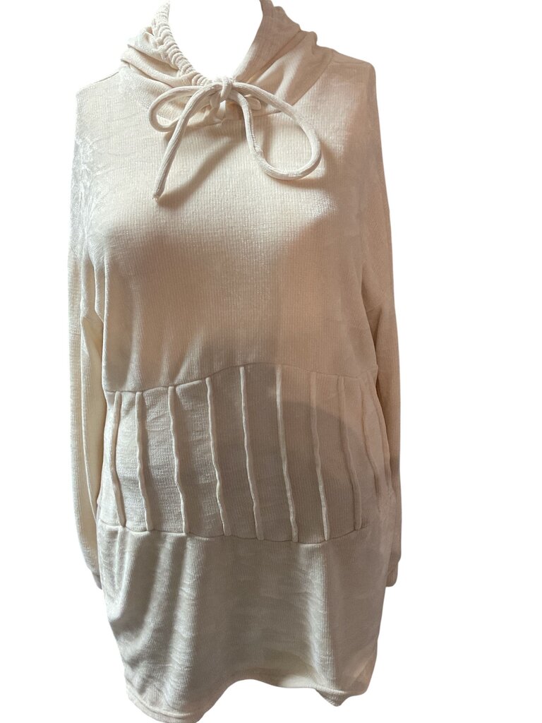Pretty (XL) Little Things Cream Hoodie Dress