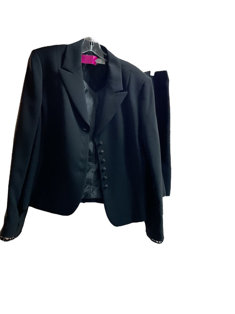 Studio Tahari black lace blazer and skirt set