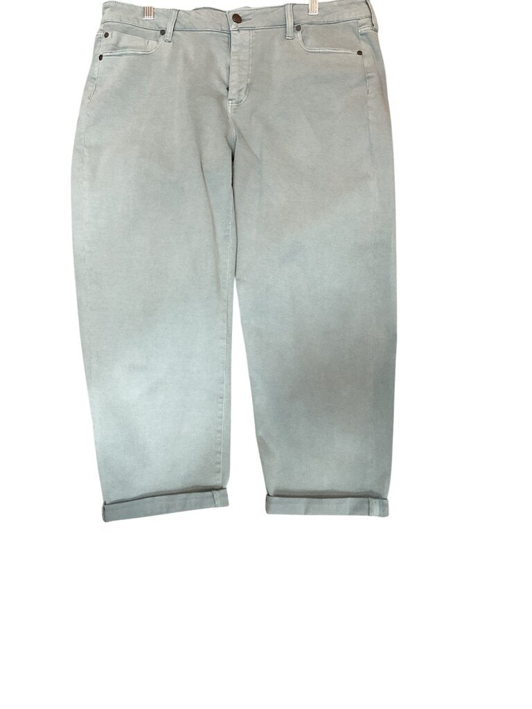 Liverpool Blue relaxed crop pants