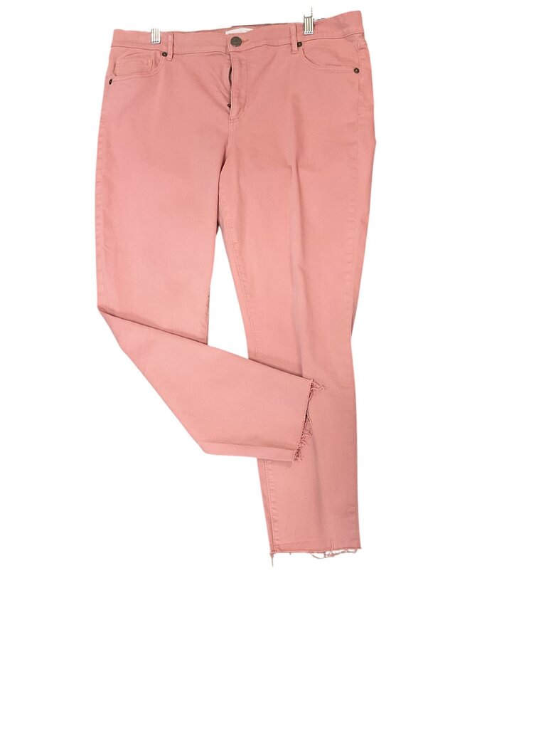 Ann Taylor Loft pink straight leg pants