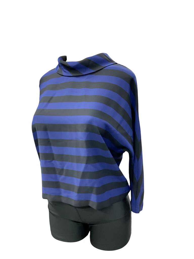 Black Label (Med) by Chicos Blue/Black Blouse