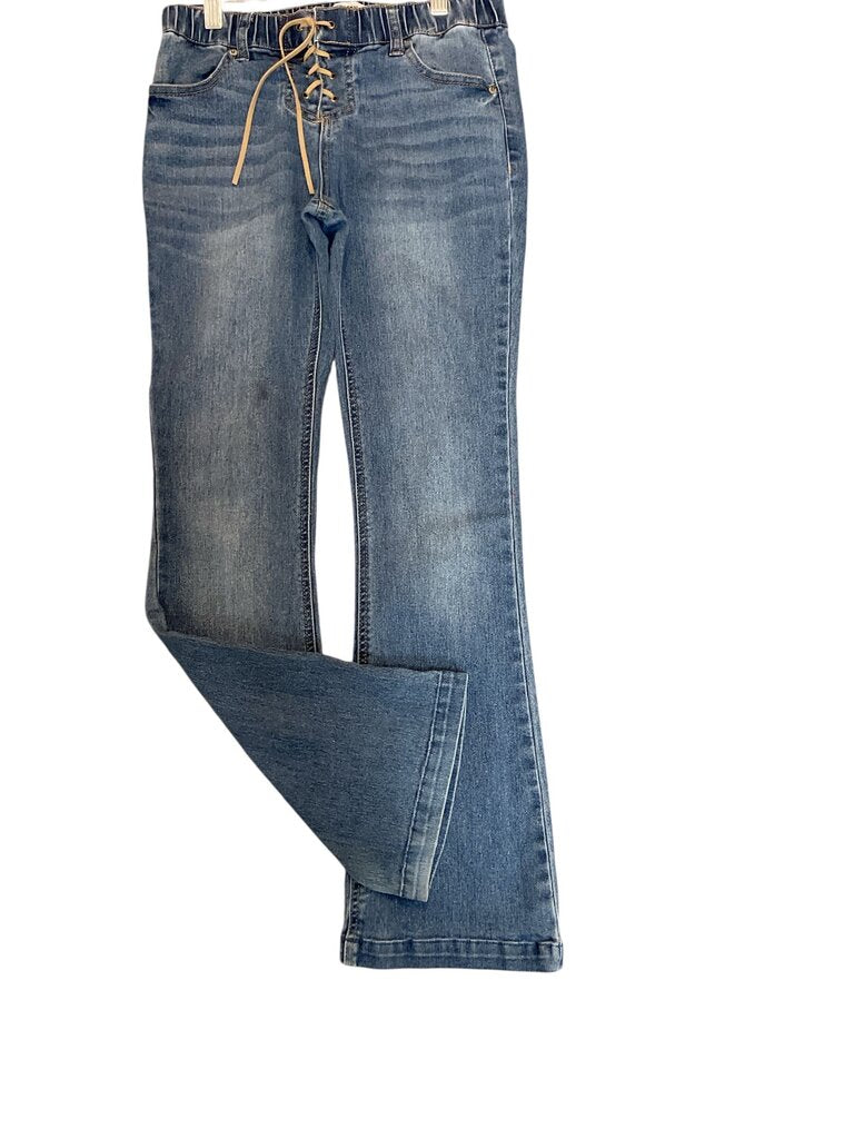 Fashion Nova kids lace up flare jeans