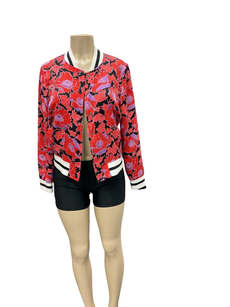 Who (Med) What Wear Printed Red Jacket