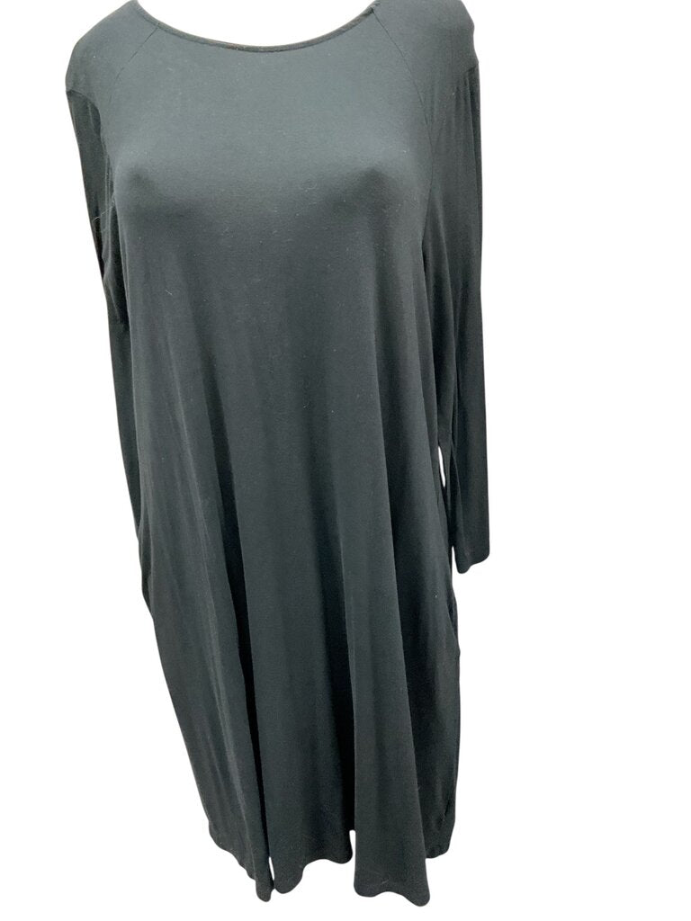 Time (18/20) and True Black Cotton Dress Midi