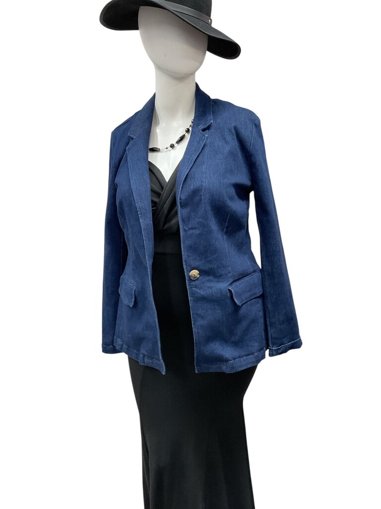 Maeve (XL) by Anthropologie Denim Oversized Blazer