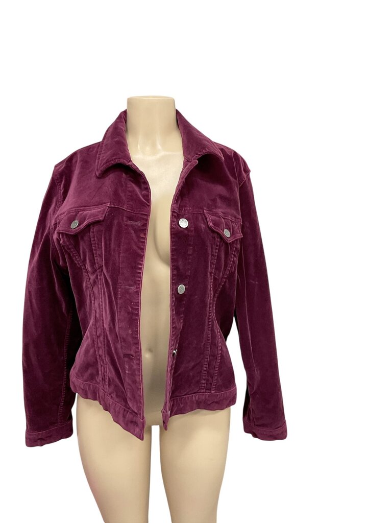 Eddie Bauer velvet Burgundy Jacket
