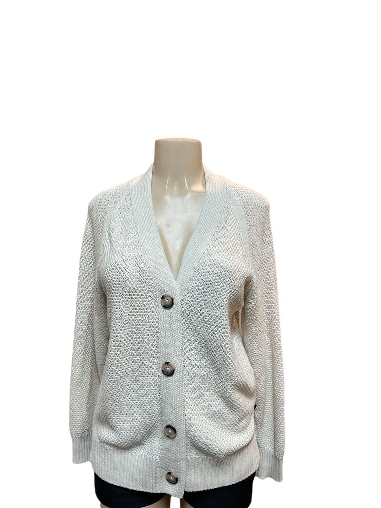 Gap (Small) Cream Waffle Cardigan