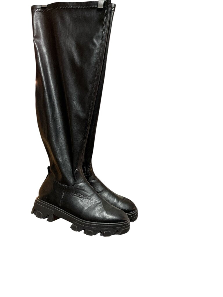 MOW knee high faux leather boot