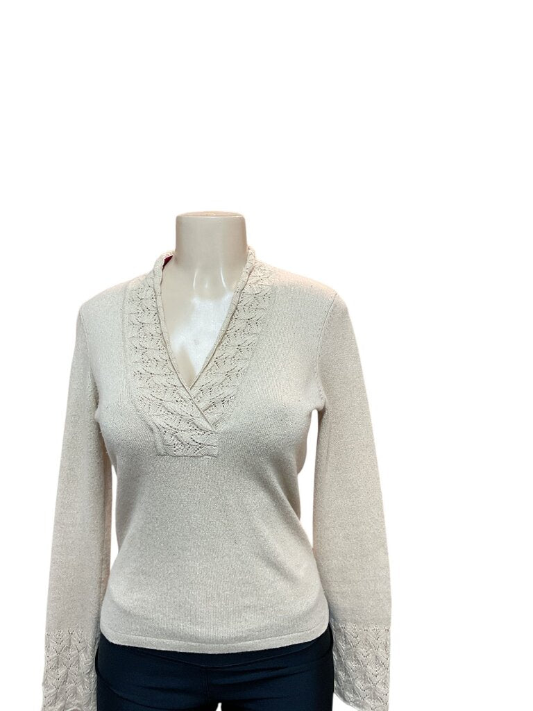 Ann Taylor Gold and tan sweater