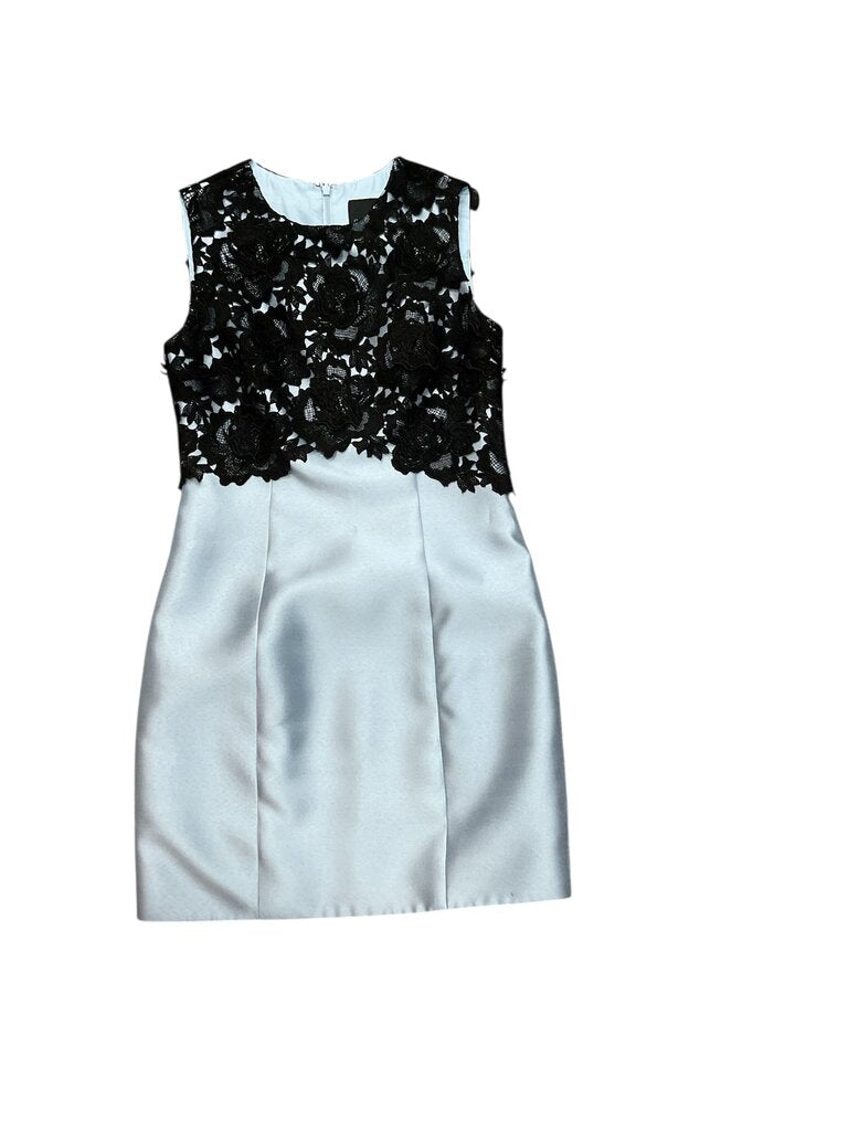 Cynthia Rowley blue and black dress with lace design