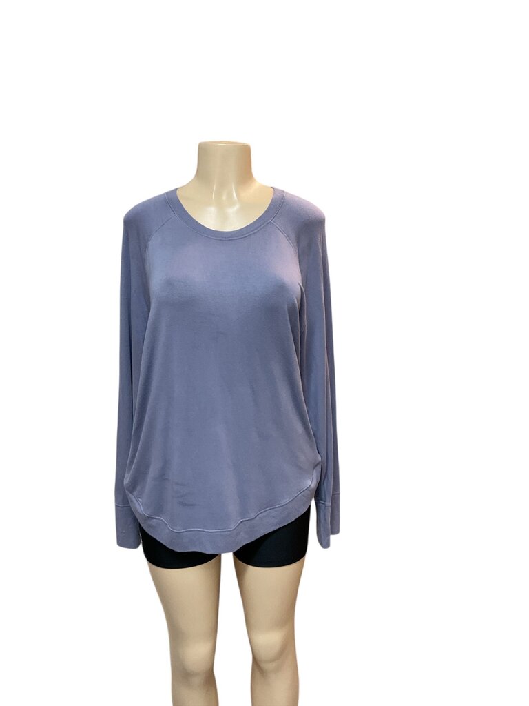 Athleta (XL) Blue Cotton L/S Tee